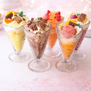Candela profumata al dolce gelato estivo