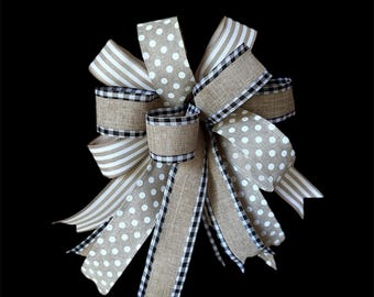 Lazo - Marrón, Lunares, Estilo rústico, Cuadros negros