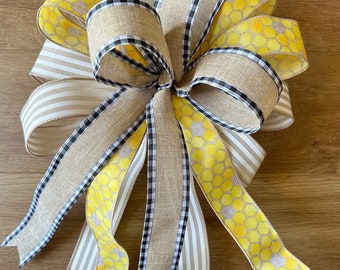 Lazo - Cinta de nido de abeja, Cinta beige/negra, Cinta de rayas beige/blanca