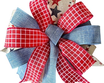 Azul, Rojo, Beige, Lazo