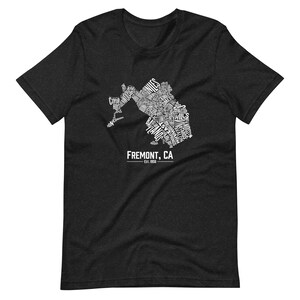 Fremont, CA typographisches Tee Wohnviertel