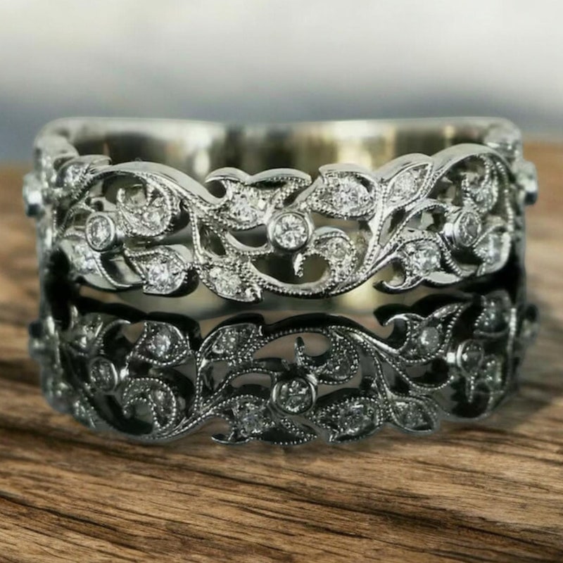1920s Filigree Band Etsy