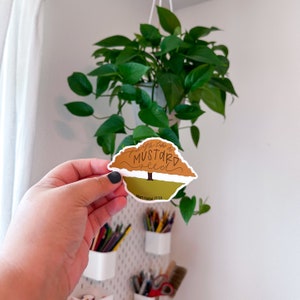 Graine de moutarde | Arbre à moutarde | foi comme une graine de moutarde | autocollant chrétien | autocollant pieux | Sticker Bible