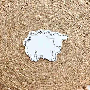 Schapen | Hij verliet de 99 | Christelijke sticker | Meisjessticker | Geloof
