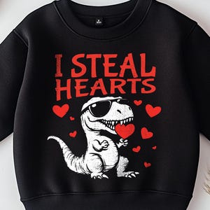 I Steal Hearts PNG, I Steal Hearts Trex Dinosaur Png Tee, Retro Valentine, Kids Valentine png, Boys Valentine png, Valentines png, heart png