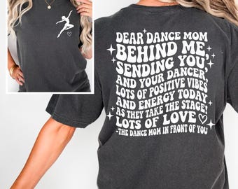 Mamá bailarina PNG, Diseño de camiseta con la frase "Querida mamá bailarina", Descarga digital para sublimación "Mamá de recital de ballet" para impresión con Cricut y Silhouette