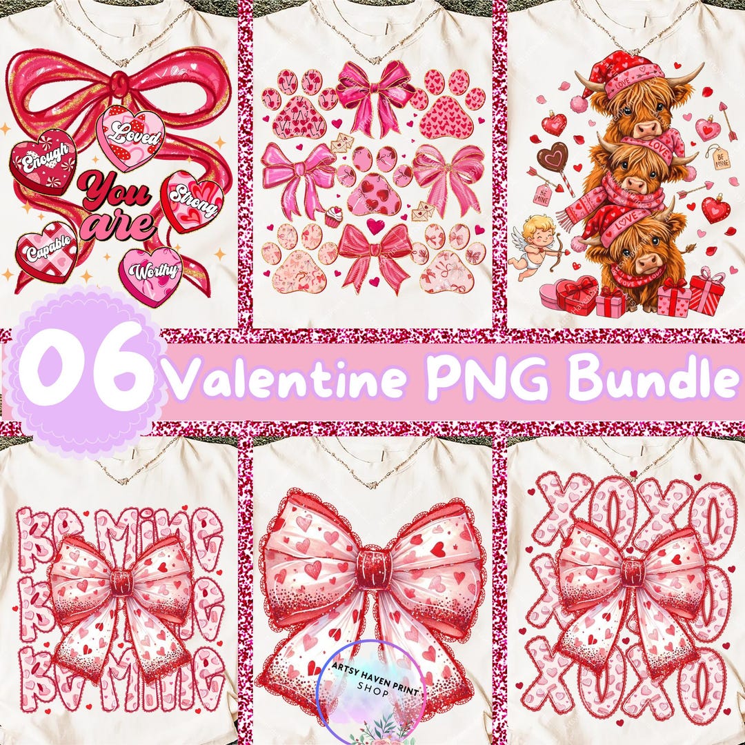 Valentines Day PNG Bundle, Valentines Bundle Png, XOXO Valentines Day ...