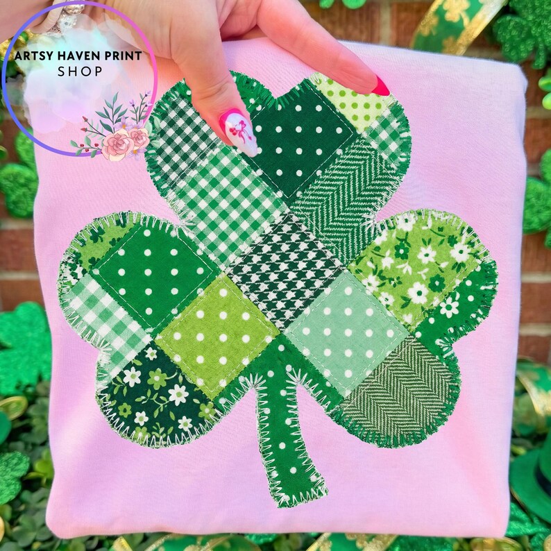 Shamrock Png, St Patricks Day Png, Patchwork St Patrick Png, St ...