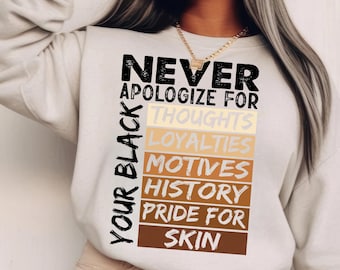 Excuses nooit Black History Month png, Black History png, Black History Month Svg, Afro-Amerikaanse png, Juneteenth png-svg