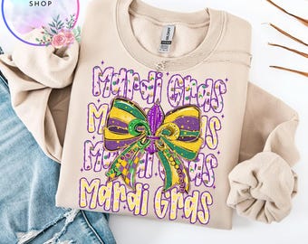 Coqueta de Mardi Gras PNG, Mardi Gras Retro Png, Flor de Lis Png, Brillantina, Roscón de Reyes Png, Cangrejo de Luisiana Png, Diseño de Lazo de Coqueta Png