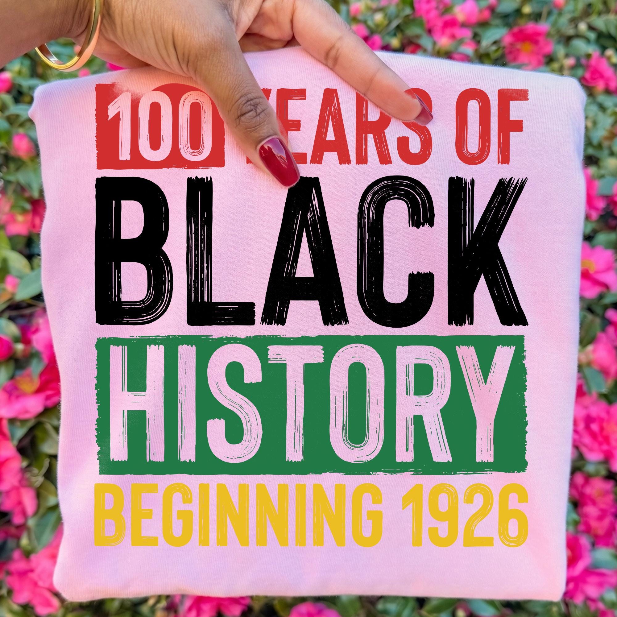 100 Years of Black Excellence 1926 2026 PNG, 100 Years of Black History ...