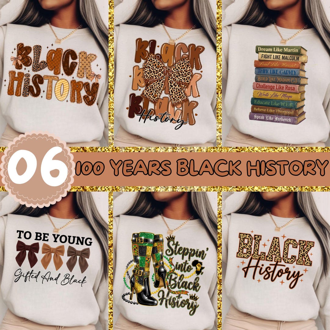 Black History Month PNG Bundle, African American Sublimation Designs ...