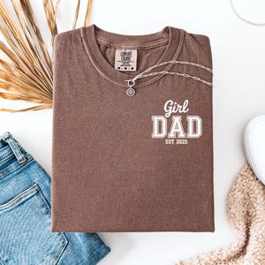 Custom Dad Png, Girl Dad Est Year Png Shirt, Fathers Day Gifts from Daughter, Dad of Girls Png, Birthday Gift for Daddy, New Dad Gift Idea