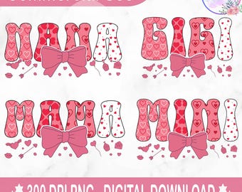 Valentine Mama coquette png, Valentine png, Mama Valentine png, Valentines day png, Valentine png bundle, Valentine coquette Png, Mama png