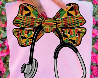 Nurse Black History Png, Black Nurse Png, African Nurse Png, Juneteenth Nurse Png, Black History Month Png, Black Nurse Stethoscope Png