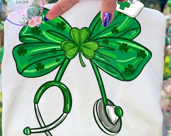 Giorno di San Patrizio Png, Infermiera Png, Infermiera Fortunata Png, Fiocco Civetta Png, Trifoglio Png, Stetoscopio Png, Sublimazione Png, Pennellata Png, Preppy