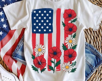 Bandera de Estados Unidos con flores (Png), 4 de julio (Png), diseño del 4 de julio (Png), Jesús cristiano (Png digital), bandera de Estados Unidos, bandera de Estados Unidos con flores (Png), SVG (Png)