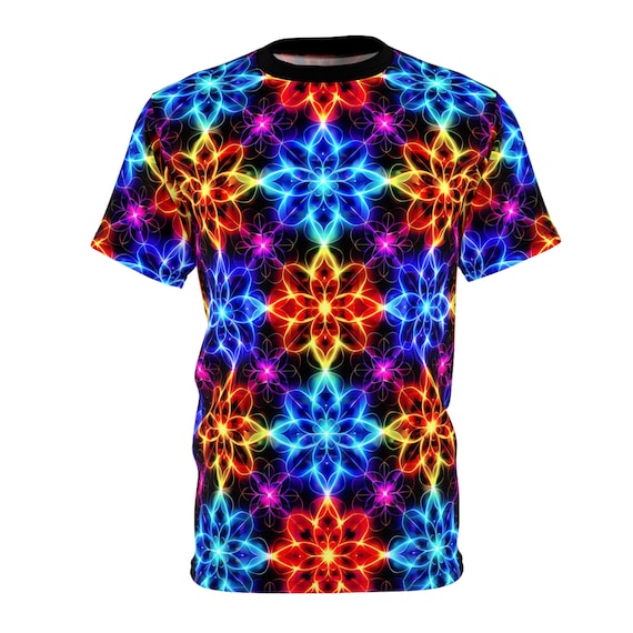 Neon Garden T-shirt - Etsy