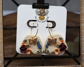 Butterfly Polymer Clay Earrings, Butterfly Gift for her, Butterfly Earrings, Gift for Butterfly Lover