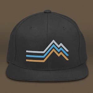 Retro bergshatt, naturkeps med snapback, present till bergsbestigare, justerbar utomhuskeps, platt näbbhatt i ullblandning