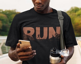 Camiseta para correr, camiseta para correr, regalo para corredores, camiseta para corredores, ropa para correr para hombres, camiseta para trail running, camisetas con gráficos para actividades al aire libre