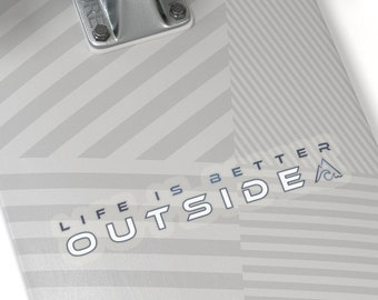 Life Is Better Outside Sticker, Nature Vinyl Sticker, Outdoors Adventure Gift, Water Bottle Sticker, Laptop Stickers