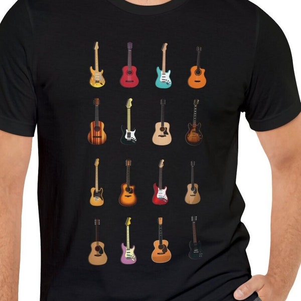 Guitar T Shirt - Etsy