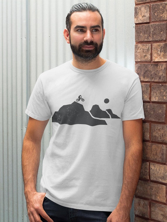 Mountain Biking Shirt for Outdoor Person Gift for Mountaineer Mountain Bike T-shirt Outdoors Graphic Tee Cycling Gift Nature Shirt MTB Gift