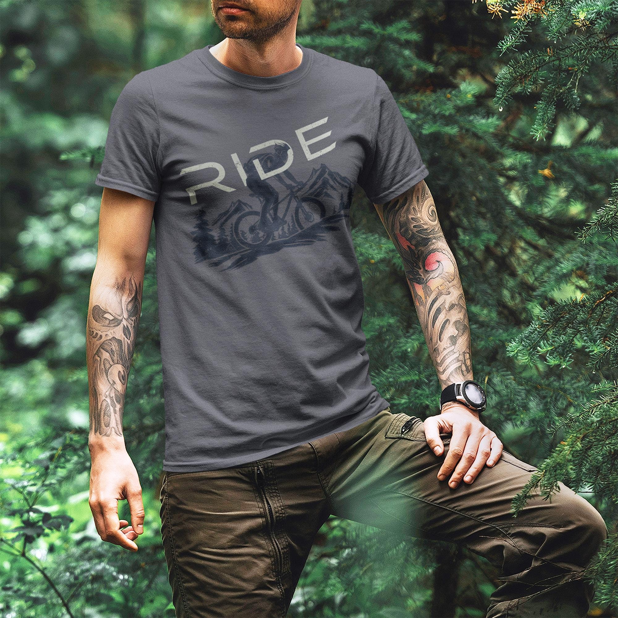 Mountain Biking Shirt, Outdoor Person Gift, Mountaineer Gift, Mountain Bike T-shirt, Outdoors Graphic Tee, Cycling Gift, Nature Shirt