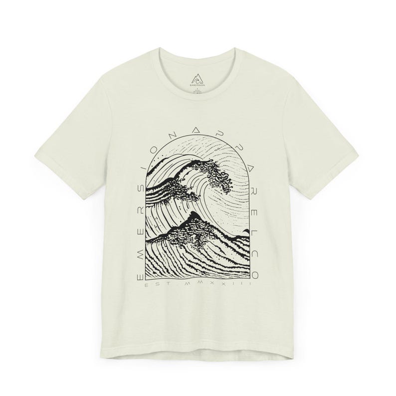 Beach Shirt, Ocean Graphic Tee, Men's Wave Shirt, Beach Vibes Shirt, Outdoors Tshirt, Nature Shirt, Coastal Vibes Shirt Citron