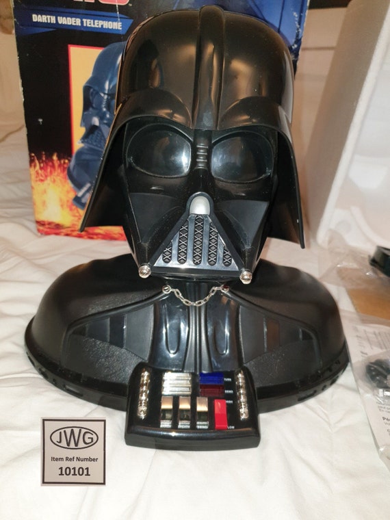 Darth Vader Telephone, Animated and Working With Box. Some Wear
