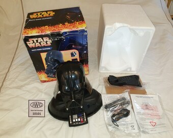 Darth Vader Telephone, Animated and Working With Box. Some Wear