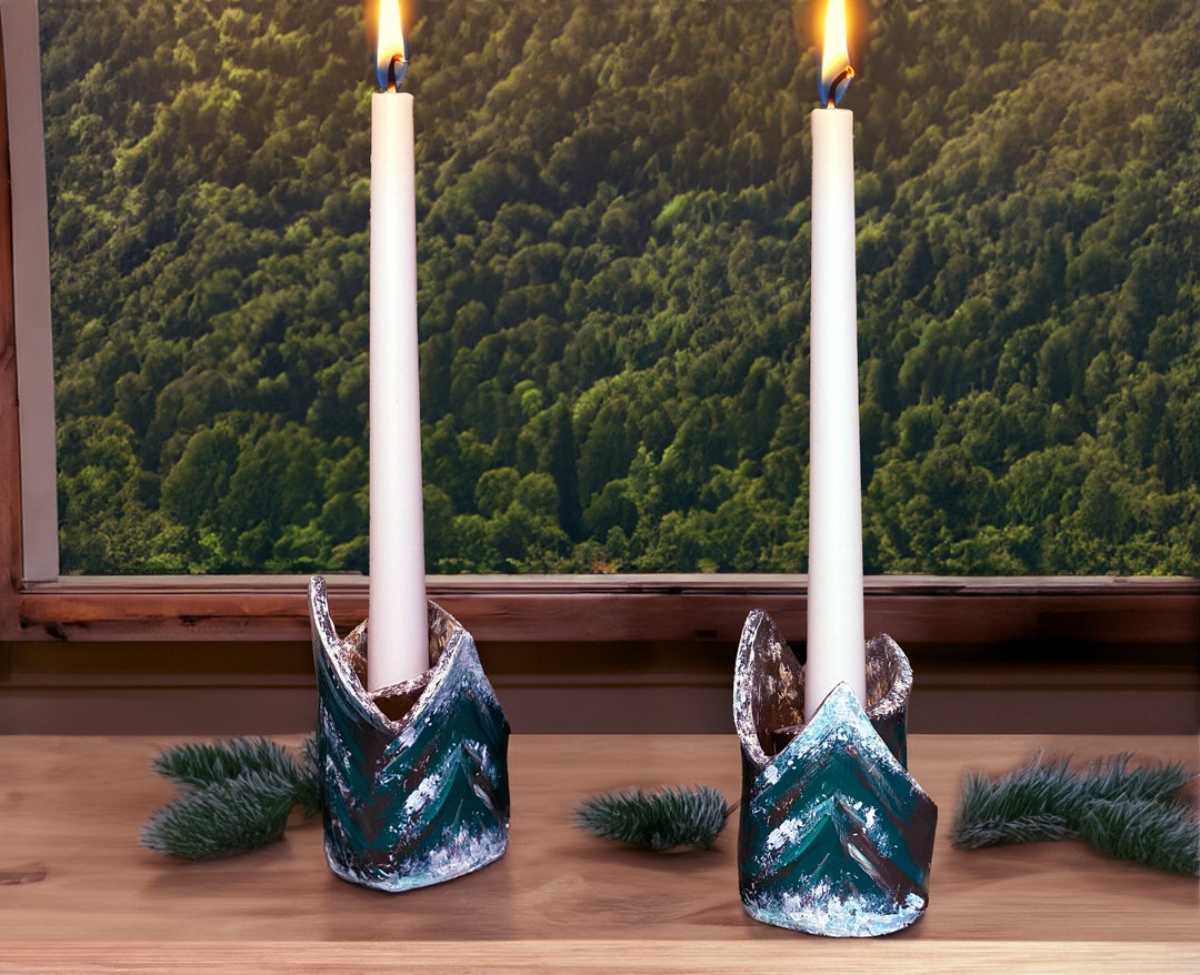 Christmas Candle Holder Christmas Tree Candlestick Holder Gift Etsy