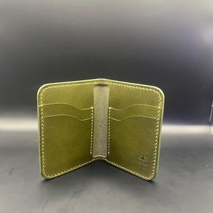 Billetera vertical plegable hecha a mano / billetera para tarjetas