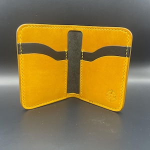 Billetera vertical plegable hecha a mano / billetera para tarjetas