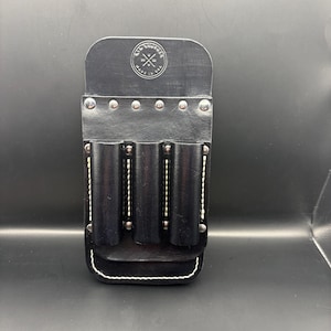 Custom Order Pocket Tool Pouch black w/ whitestitch