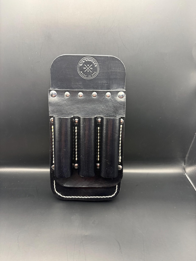 Custom Order Pocket Tool Pouch black w/ whitestitch