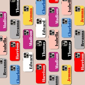 Personalisierte iPhone Hülle: Personalisierte Script Logo Handyhülle