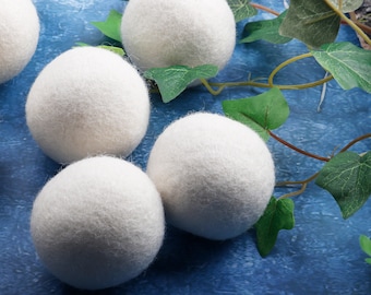 Natural Organic Wool Dryer Balls Save Drying Time Set of 6