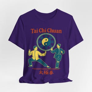 Tai Chi Harmony: T-shirt unisex a maniche corte con ispirazione Yin Yang