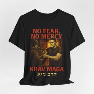 Krav Maga: No Fear, No Mercy Unisex Jersey Short Sleeve Tee