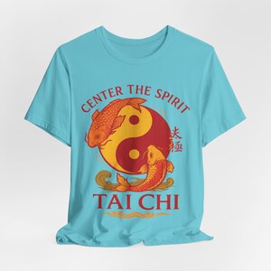 Tai Chi Koi Fish Yin Yang Unisex Jersey Short Sleeve Tee