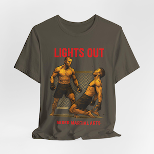 Mixed Martial Arts, MMA: Lights Out Jersey Short Sleeve Tee