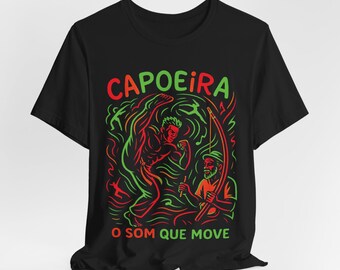 Capoeira: O Som Que Move Camiseta de manga corta Unisex Jersey