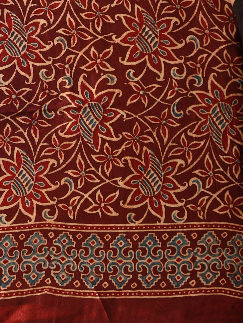 This Image Shows Blouse Design. which is printed and Unstitched.