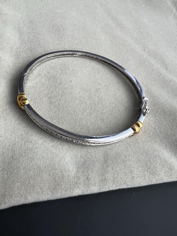 Diamond Bangle 925 Sterling Silver Bangle Diamond… - image 7