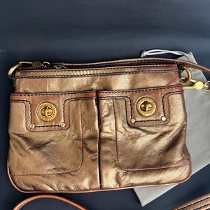 Marc by Marc Jacobs Gold Leather Crossbody Bag
