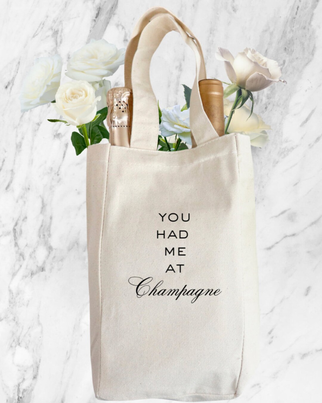 Double Wine Tote Bag Wine Carrier Wine Bottle Holder Wine Etsy