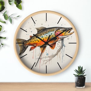 Brook Trout Wall Clock