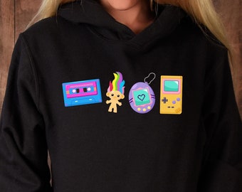Child of the 90's Adult Hoodie, Cute 2000's Throwback Shirt, Millennial Funny Unisex Size Graphic Pullover, Pop Culture Childhood Memories